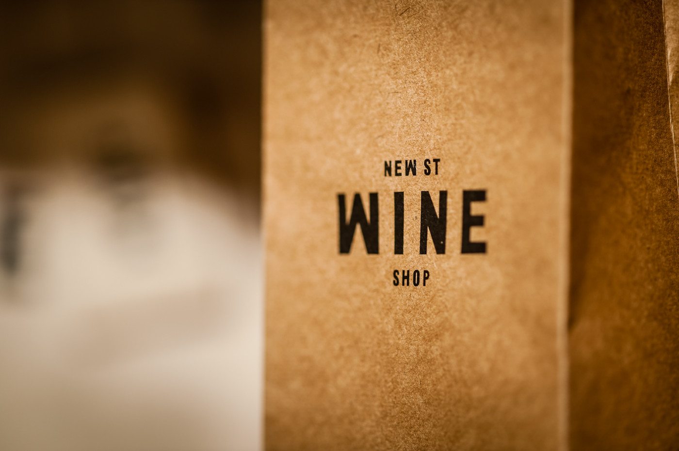 A paper bag for your wine purchase